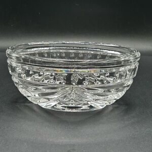 Discontinued Waterford Crystal Overture Small Oval Bowl 5"